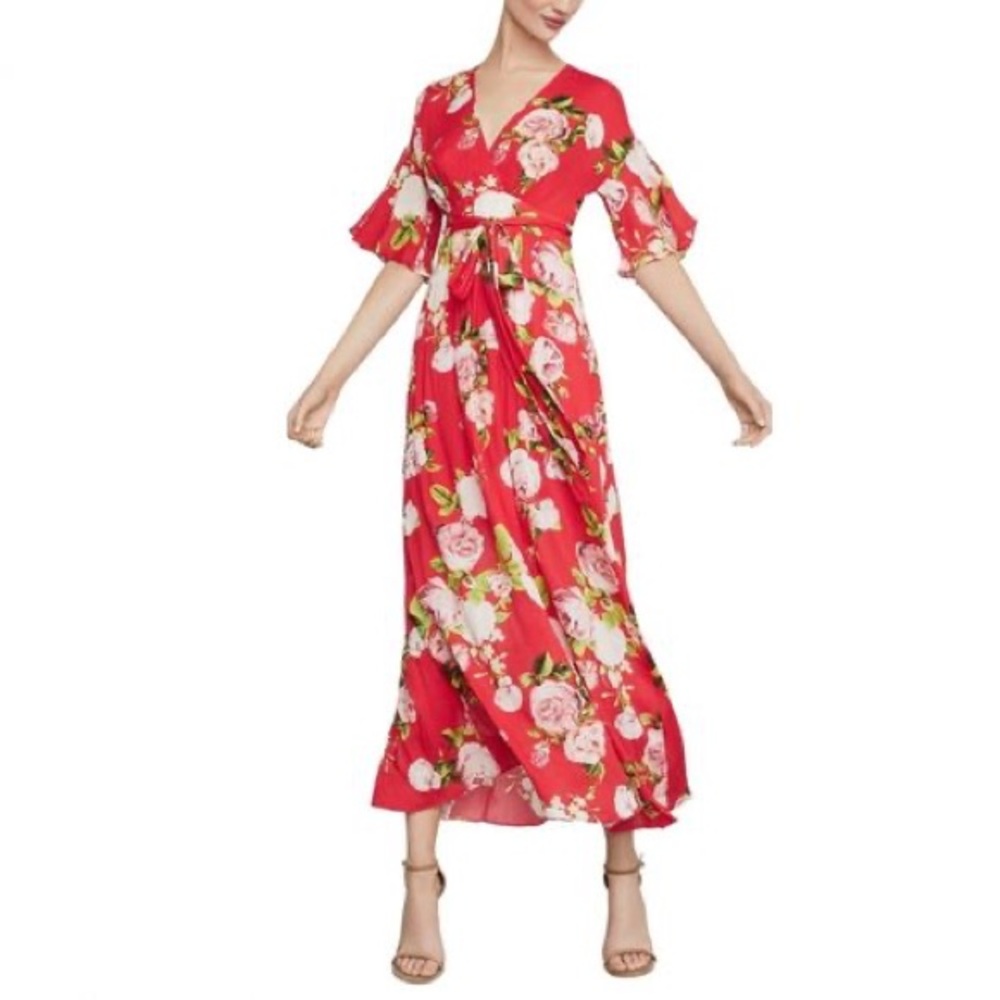 Bcbg Red Floral dress